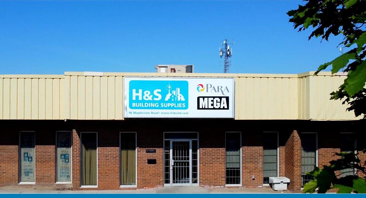 Vision33 customer H&S Building Supplies store front